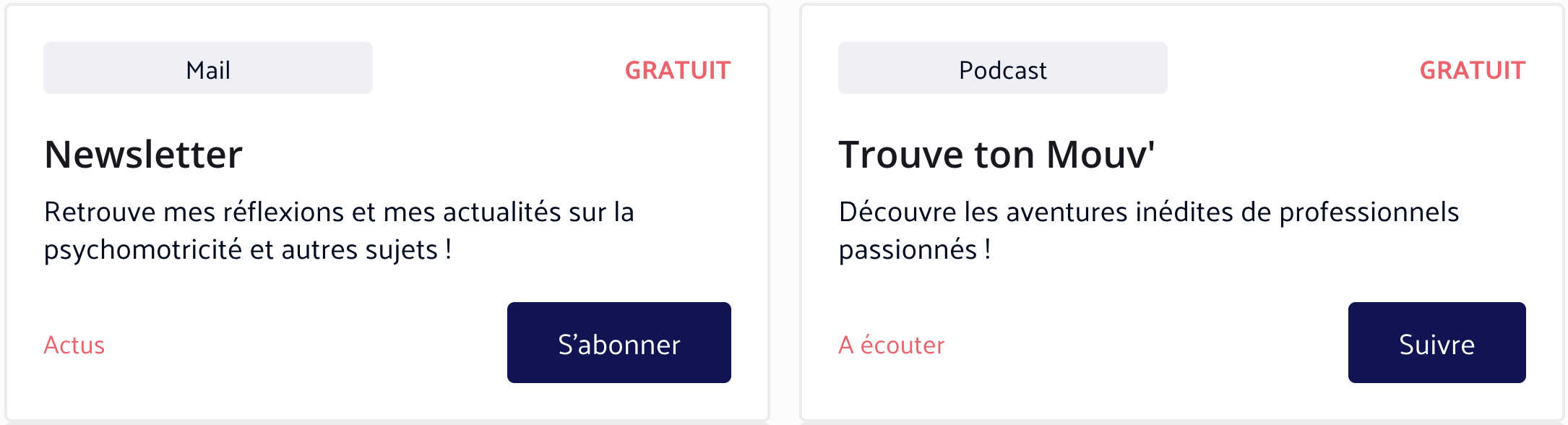 podcast et newsletter psychomotricité